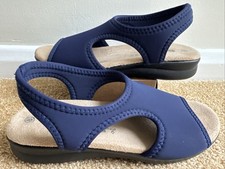 Pavers Navy Stretch Sandals UK 6 STD EU 39