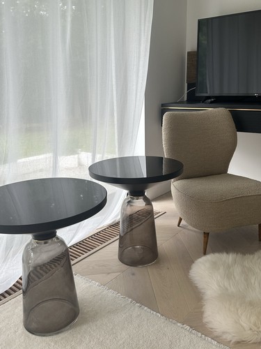 Pair bell side tables black - bell,