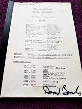 Doctor Who SCRIPT Tomb Of The Cybermen 1967 Troughton Signed X2 Hines Banks