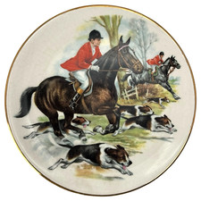 Horse Hound Fox Hunt Dish
