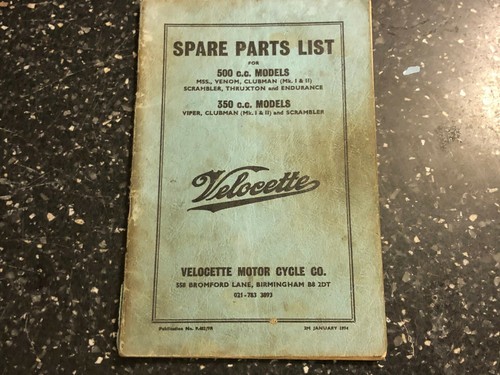 Velocette 350 500 mss viper - mss,