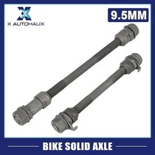 1 Set 9.5mm Wheel Hub Axle Front Rear Axle Solid Shaft Black for MTB Bicycle