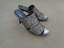 DONALD J PLINER PEWTER WOVEN