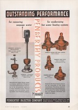 1939 Ad * Penberthy Injector Company * Outstanding Performance