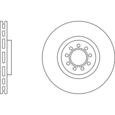 2x Brake Discs Vented For
