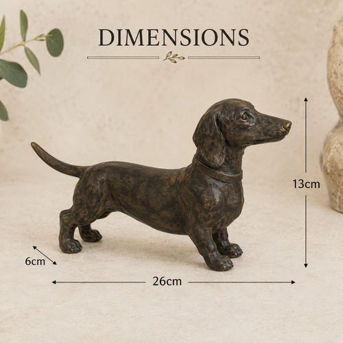 Bronze effect dachshund - bronze,