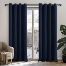 New Decanovo, Blue Blackout Curtains 140cm x 200cm LOW AUCTION START