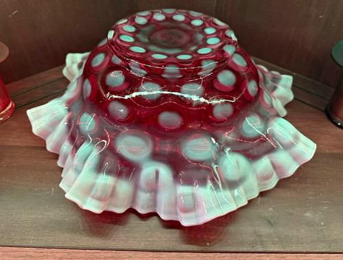 Fenton cranberry opalescent - fenton,