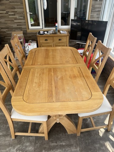 Extending light solid oak - extending,