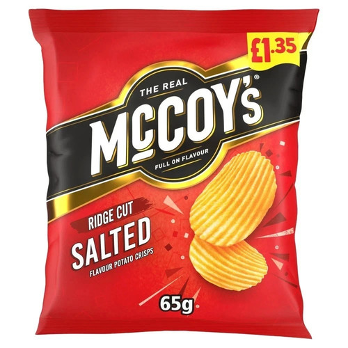 Mccoys ready salted ridge cut - salted,
