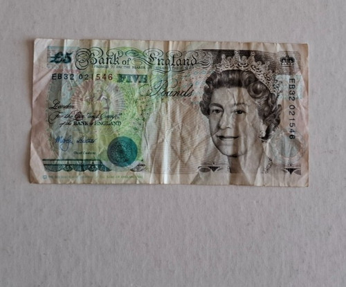 Bank england old - of, five