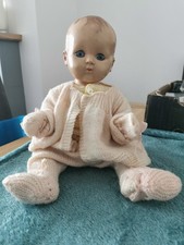 Vintage Rosebud Plastic Doll With Clothing Moving Eyes
