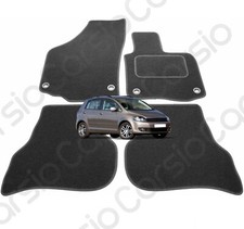 for VW Golf Plus MPV 2004 to 2008 MK5 Tailored Black Car Floor Mats Carpets