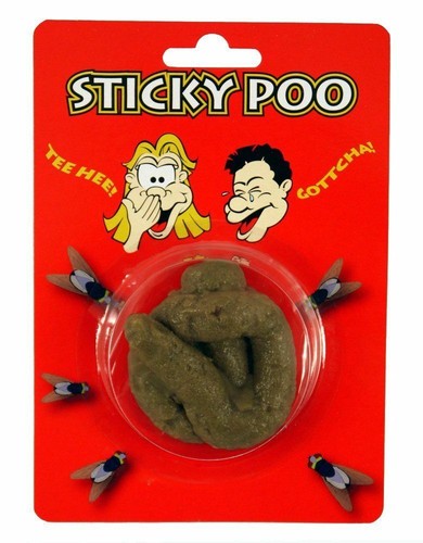 Sticky fake dog poo - toy, soft