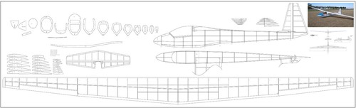 Ask meter span glider - 18,