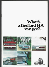 Bedford HA Van, Beagle & Roma 1970-1971 UK Market Sales Brochure Vauxhall Viva