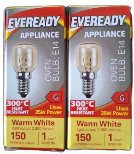 Eveready 25w oven bulb - 2x,