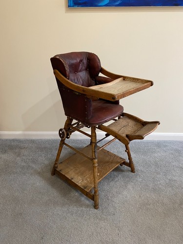 Antique wing back - antique, childrens