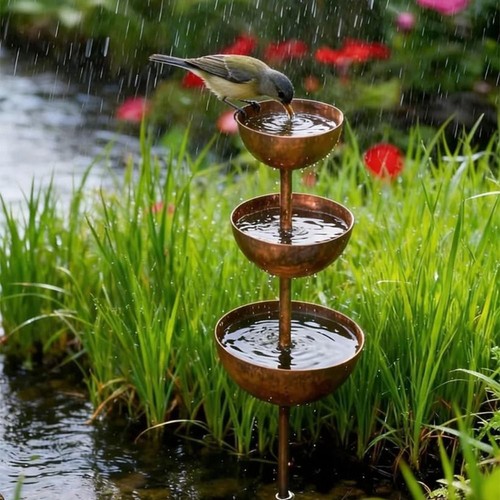Tier bowl metal bird bath - bowl,