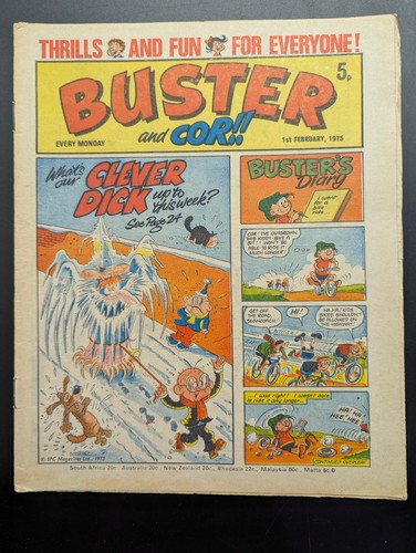 Buster and cor comic 1st - buster,