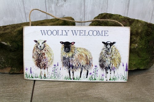 Woolly welcome hanging - hanging, sign