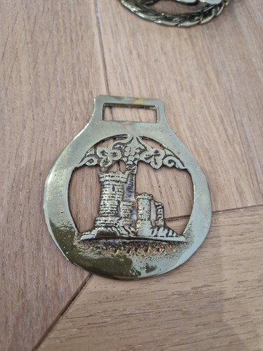 Vintage horse brass castle - vintage,