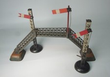 Early Bing  Wells tinplate O gauge footbridge and signals
