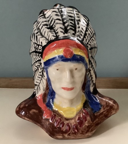 Vintage hand painted ceramic