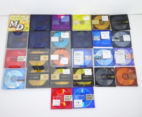 26x job lot minidiscs sony - minidiscs, &