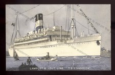 LS5045 - Lamport & Holt Liner - Vandyck - bt.1921 - Artist Unknown - postcard