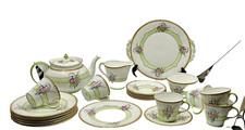 AYNSLEY ART DECO STYLE 23 PIECE TEA SET INCLUDING TEAPOT SH41