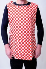 Unisex Tabard Apron With Pocket Kitchen Catering Cleaning Dish Bar Chef Apron