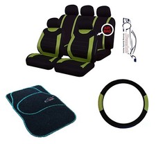 GREEN CAR SPORT SEAT COVERS +