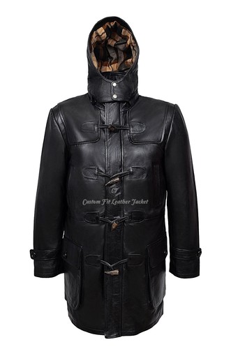Men duffel coat black 100 - men’s,