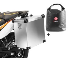 Set motorcycle aluminiumm pannier Bagtecs Namib 40L + inner bag side case liner