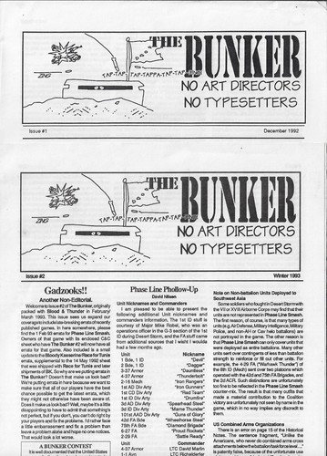 The bunker gdw s - the, gdw’s