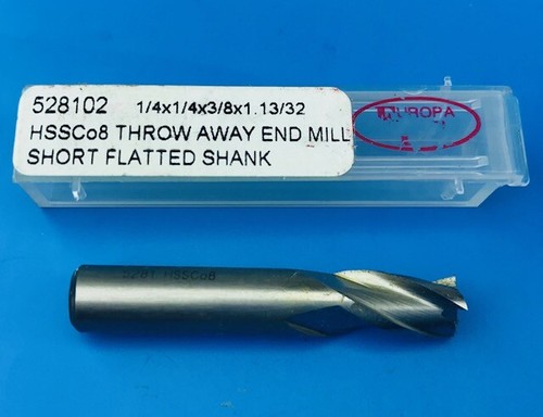 Hss co8 europa 3 flute - 1/4",
