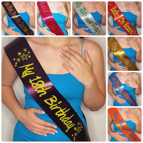 Custom birthday sash hen - custom, –