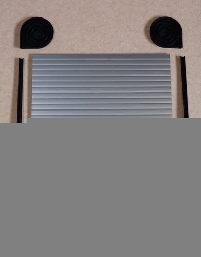 Tambour doors silver 500mm - tambour,