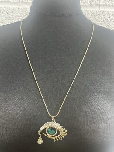 Gold tone evil - eye, protective