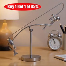 Balanced Fishing Model Ornaments, Creative The Fisherman Balancing Sculpture Toy