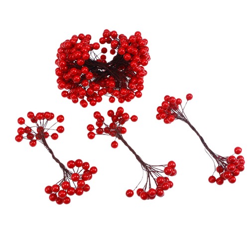 400pcs holly berries red for - holly,