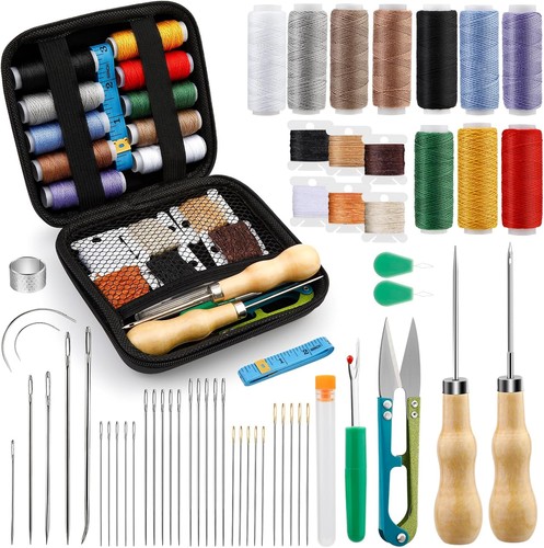 Leather sewing kit hand - sewing,