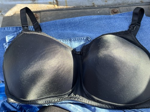 Black wireless bra - black, unpadded