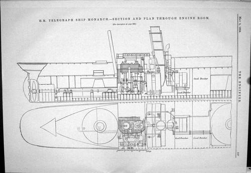Antique print 1884 telegraph - print,