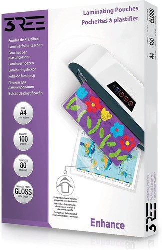 100 laminating sheets - x,