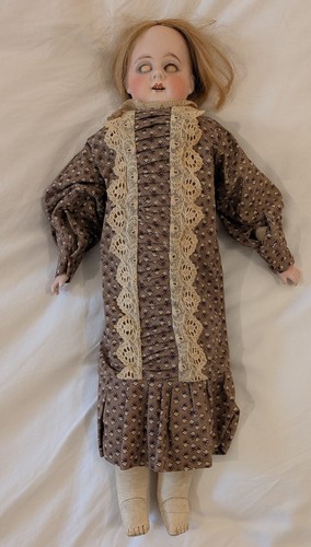 Antique bisque doll leather - bisque,