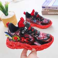 LED Trainers Spiderman Shoes