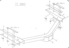 Towtrust Fixed Flange Automotive Towbar For Toyota Hi-Lux Surf 1996 To 2002