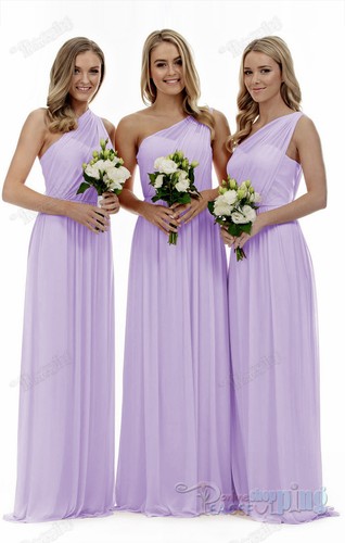 Chiffon one shoulder long - one,